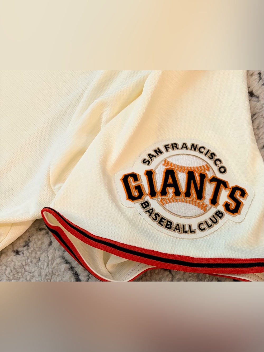 Nike San Francisco Giants Cream Buster Posey #28 Baseball MLB Jersey Men's 2XL - Picture 7 of 9